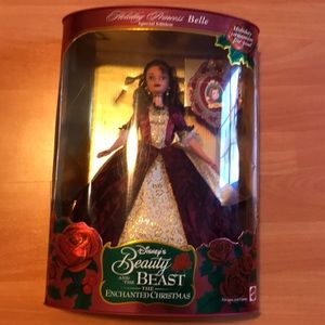 New Beauty and Beast Enchanted Christmas doll